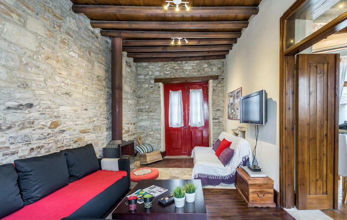 Redblue Door Two Traditional Listed Houses Pano Lefkara Exterior photo